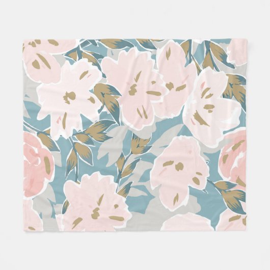 Couverture Polaire Motif simple et transparent de gouache tracée à la (Devant (Horizontal))