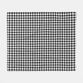 Couverture Polaire Motif Sml BW Houndtooth (Devant (Horizontal))