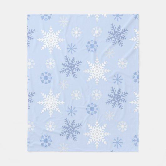 Couverture Polaire Motif Snowflake (Devant)