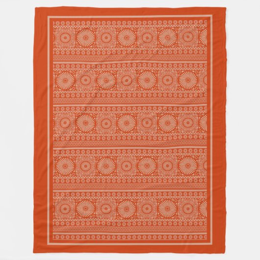 Couverture Polaire Motif solaire slave traditionnel (Devant)