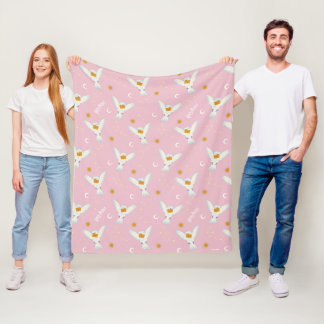 Couverture Polaire Motif Solstice Hedwig Rose