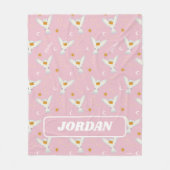 Couverture Polaire Motif Solstice Hedwig Rose (Devant)