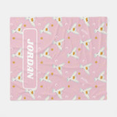 Couverture Polaire Motif Solstice Hedwig Rose (Devant (Horizontal))