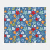 Couverture Polaire Motif sous-marin de la vie (Devant (Horizontal))