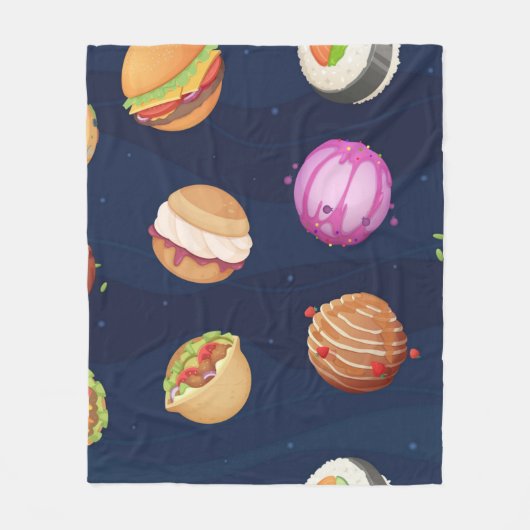 Couverture Polaire Motif spatial (Devant)