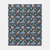 Couverture Polaire Motif spatial (Devant)