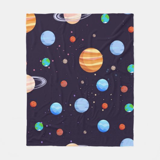 Couverture Polaire Motif spatial (Devant)