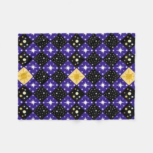 Couverture Polaire Motif spatial (Devant (Horizontal))