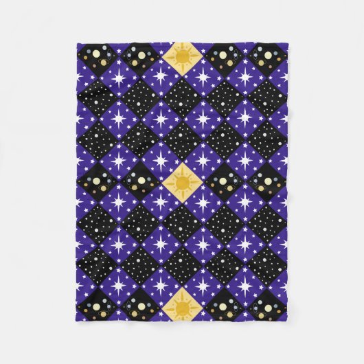 Couverture Polaire Motif spatial (Devant)