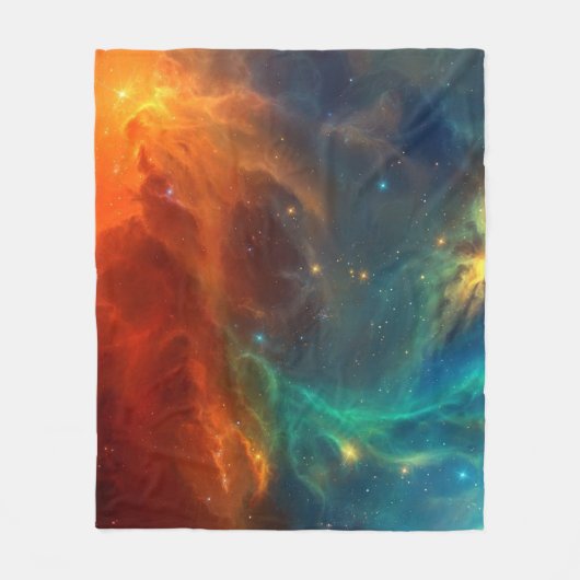Couverture Polaire Motif spatial (Devant)
