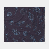 Couverture Polaire Motif spatial (Devant (Horizontal))