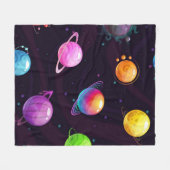Couverture Polaire Motif spatial (Devant (Horizontal))