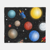 Couverture Polaire Motif spatial (Devant (Horizontal))