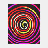 Couverture Polaire Motif spiral coloré (Devant)