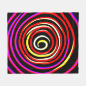 Couverture Polaire Motif spiral coloré (Devant (Horizontal))