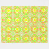 Couverture Polaire Motif spiral coloré (Devant (Horizontal))