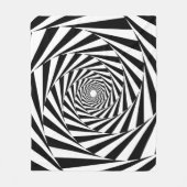 Couverture Polaire Motif spiral hypnotique (Devant)