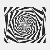 Couverture Polaire Motif spiral hypnotique (Devant (Horizontal))