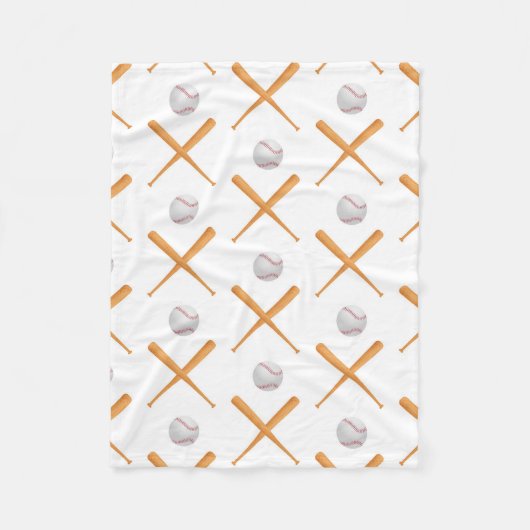 Couverture Polaire Motif sportif de baseball Batup (Devant)