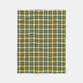 Couverture Polaire Motif sportif vert-foncé et d'or de plaid (Devant)
