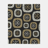 Couverture Polaire Motif Starburst moderne du milieu du siècle (Devant)