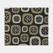 Couverture Polaire Motif Starburst moderne du milieu du siècle (Devant (Horizontal))