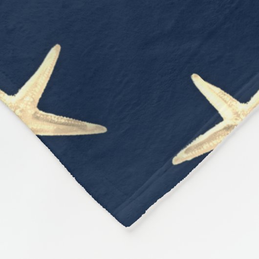 Couverture Polaire Motif Starfish sur Solid Arrière - plan (Coin)