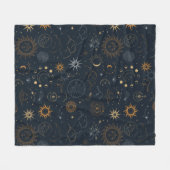 Couverture Polaire Motif Stars & Planètes (Devant (Horizontal))