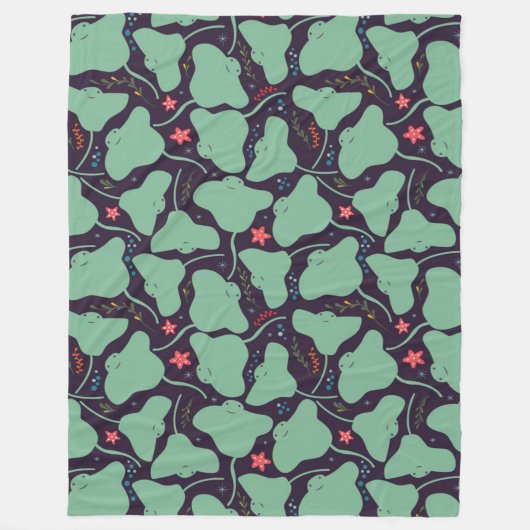 Couverture Polaire Motif Stingray (Devant)