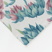 Couverture Polaire Motif Succulent (Coin)