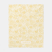 Couverture Polaire Motif Sunny Sunflower (Devant)