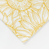 Couverture Polaire Motif Sunny Sunflower (Coin)