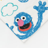 Couverture Polaire Motif Sunshine Crayon Grover (Coin)