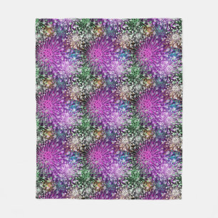 Couverture Polaire Motif tacheté vif