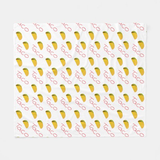 Couverture Polaire motif Taco le (Devant (Horizontal))