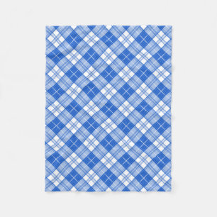 Couverture Polaire Motif Tartan Brun Blanc yxm0uat9