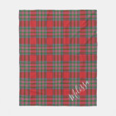 Couverture Polaire Motif Tartan personnalisé de MacBean Clan (Devant)