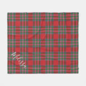 Couverture Polaire Motif Tartan personnalisé de MacBean Clan (Devant (Horizontal))