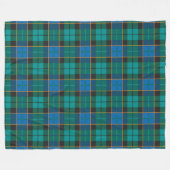 Couverture Polaire Motif Tartan plaids - bleu traditionnel vert (Devant (Horizontal))