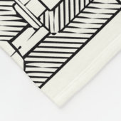 Couverture Polaire Motif technique sans couture avec engrenages vers (Coin)