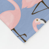 Couverture Polaire Motif tendre de Flamant rose (Coin)