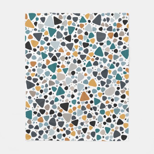 Couverture Polaire Motif Terrazzo (Devant)