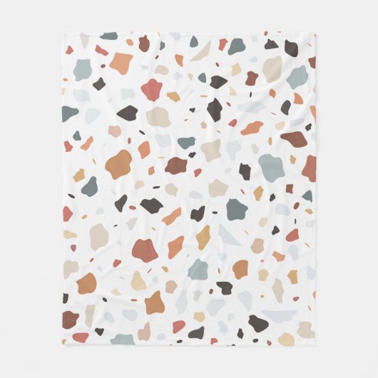 Couverture Polaire Motif Terrazzo (Devant)