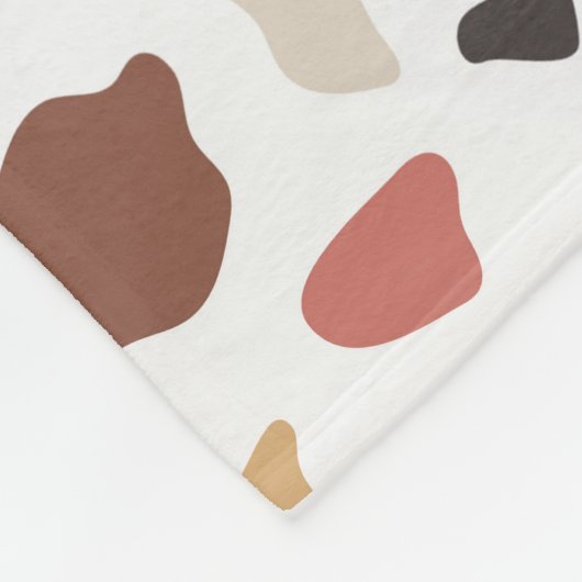 Couverture Polaire Motif Terrazzo (Coin)