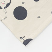 Couverture Polaire Motif timide d'éléphant (Coin)