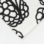 Couverture Polaire Motif tiré à la main des framboises (Coin)