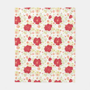 Couverture Polaire Motif tiré par la main de ketmie