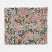 Couverture Polaire Motif topographique Abstrait (Devant (Horizontal))