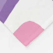 Couverture Polaire Motif tourbillon rose et violet (Coin)