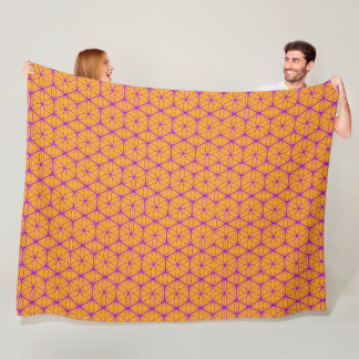 Couverture Polaire Motif traditionnel japonais Asanoha Kumiko
